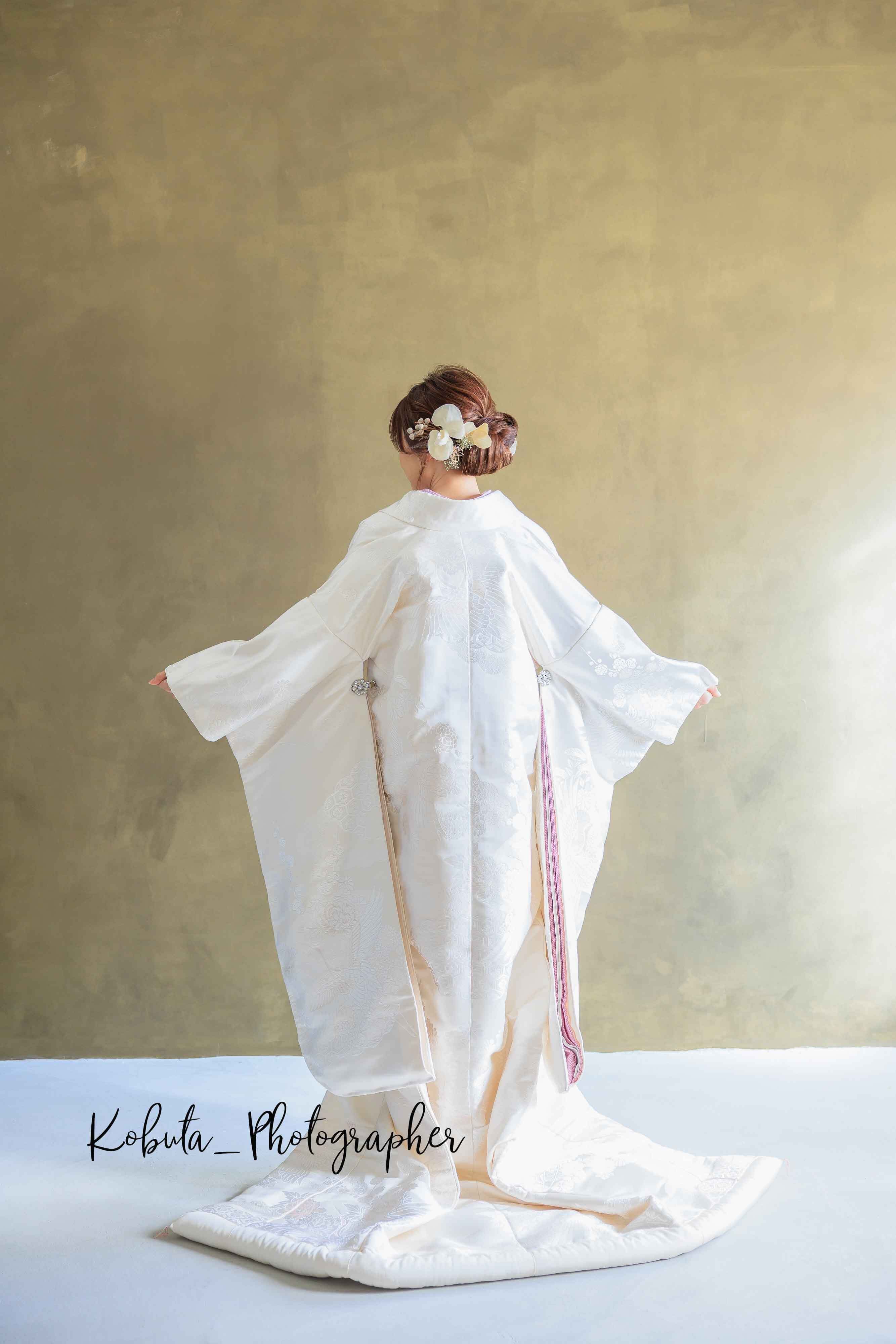 和装 前撮り ドライフラワー