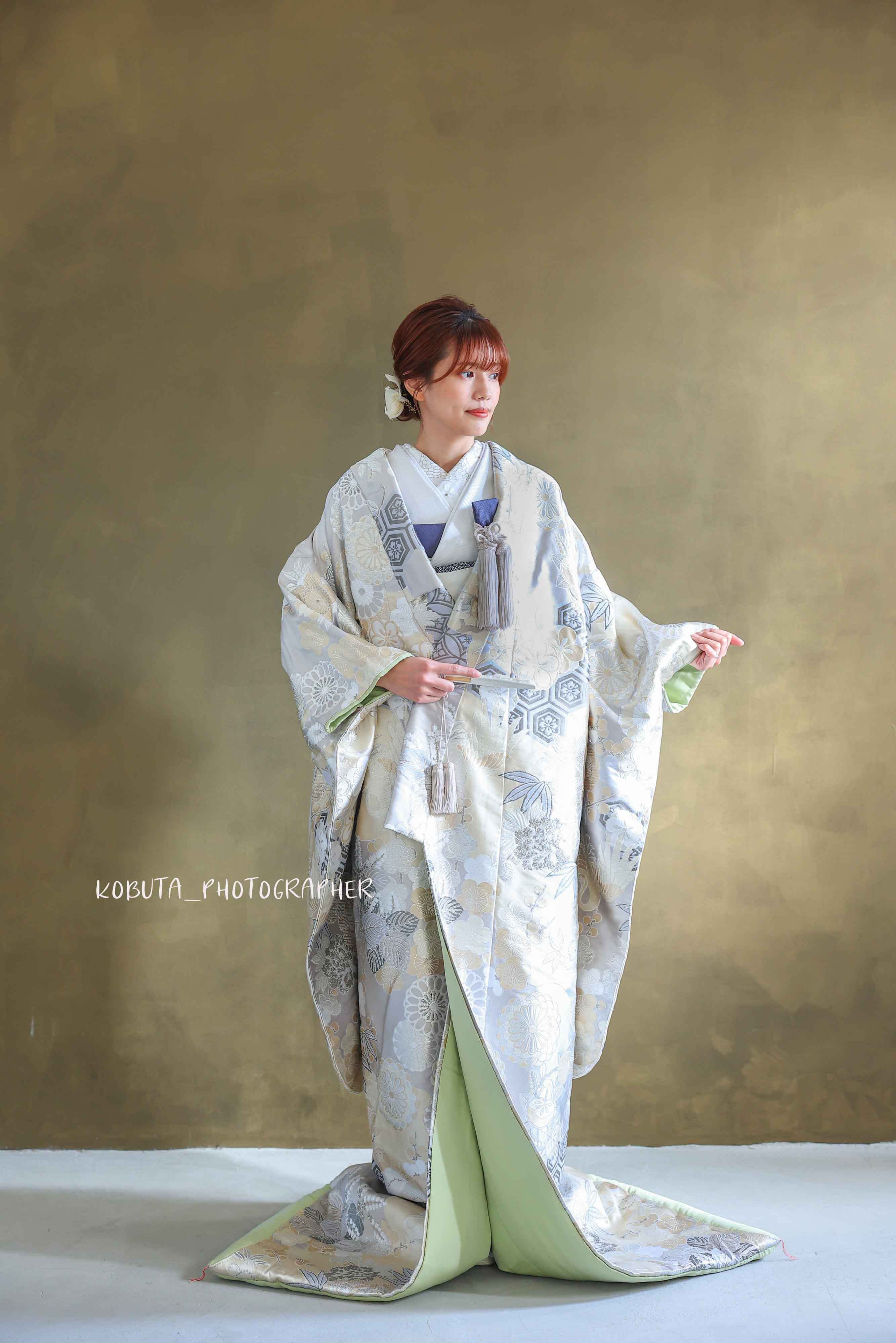 和装 前撮り ドライフラワー